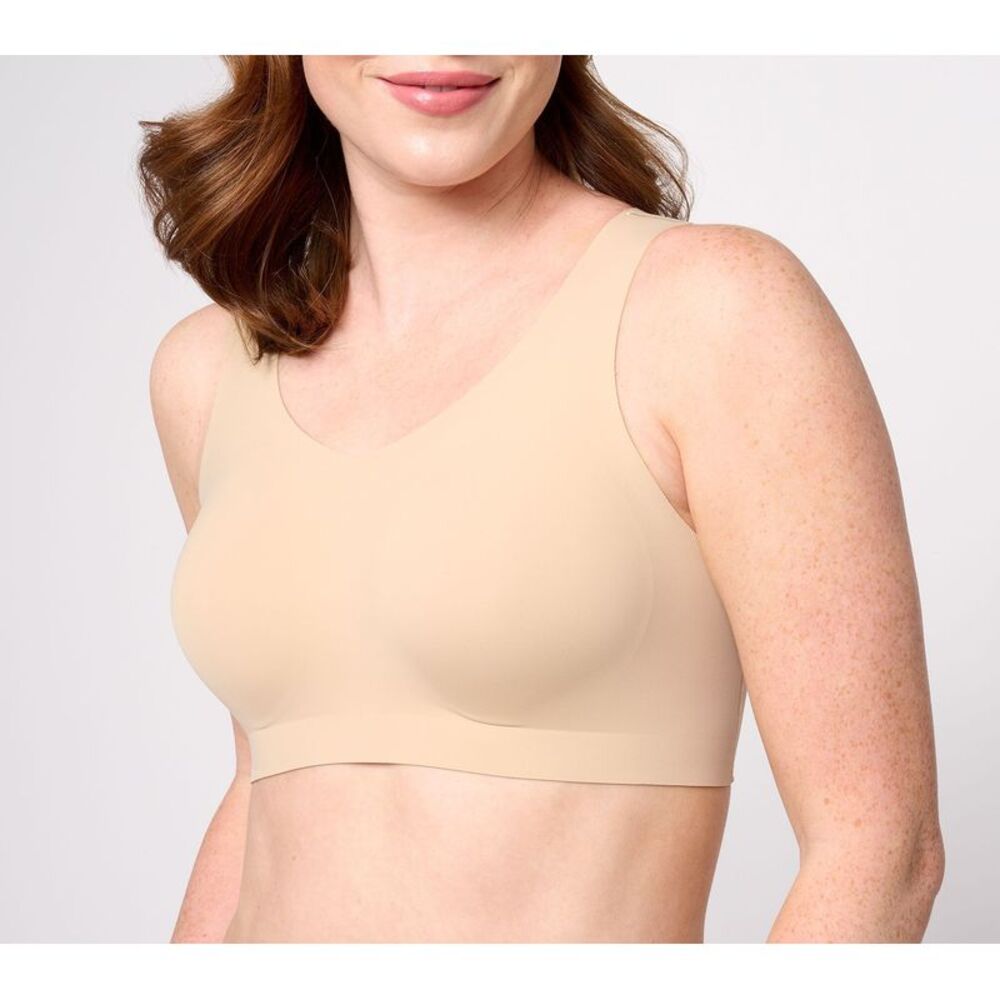 Evelyn & Bobbie Women's Sz One Size Ultra Lift Defy Seamless Bra Beige A587086